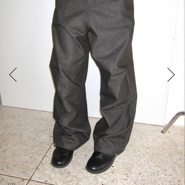 리이리 헤링본 스트라이프 팬츠