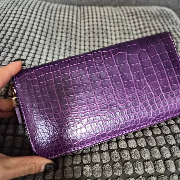 리얼악어가죽 장지갑