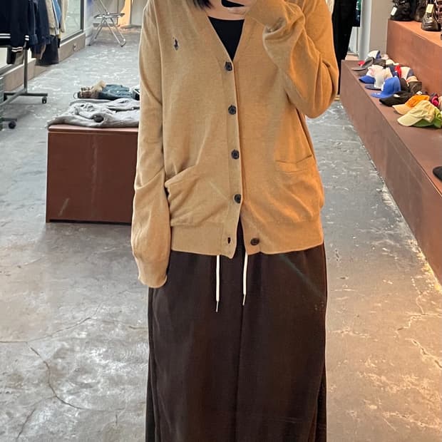 폴로 랄프로렌 코튼 브이넥 가디건 H826