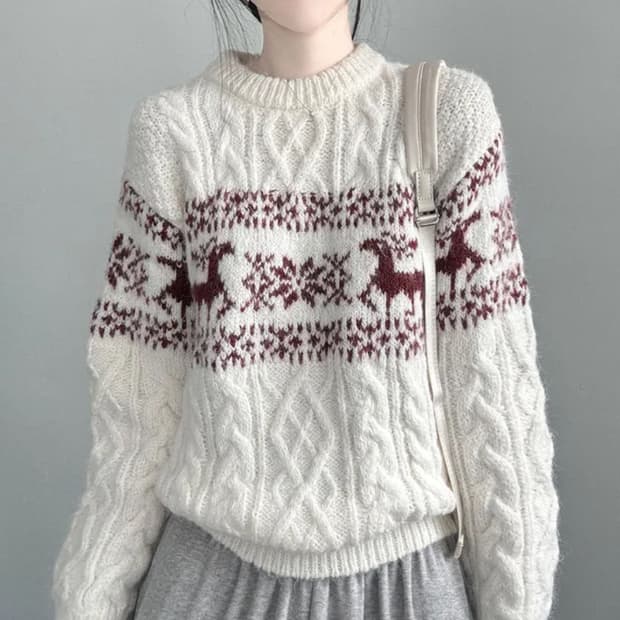 에이블리 겨울 니트 