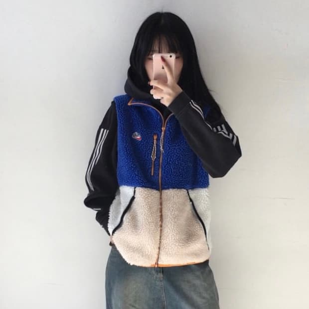 나이키 플리스 베스트집업