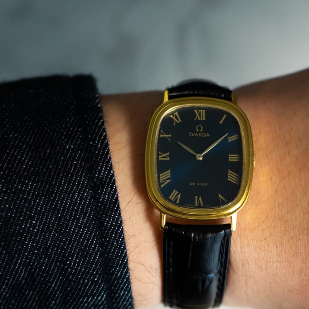 오메가 엘립스 네이비 빈티지 수동 시계
