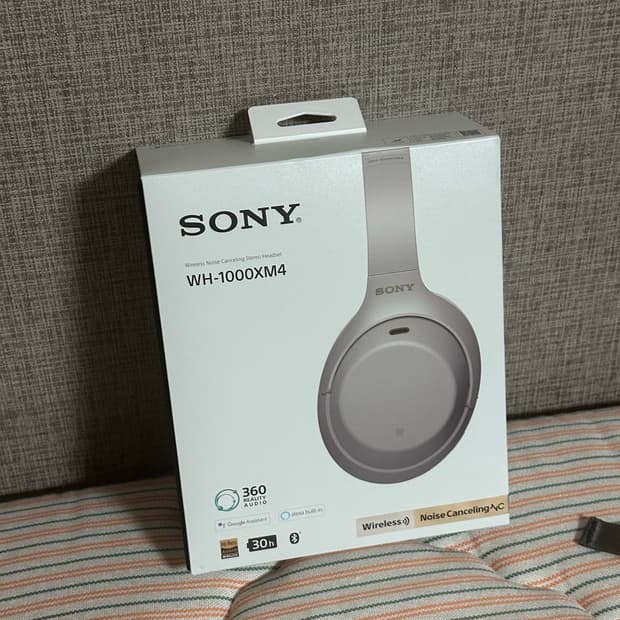 소니 헤드폰 wh-1000xm4 플래티넘 실버