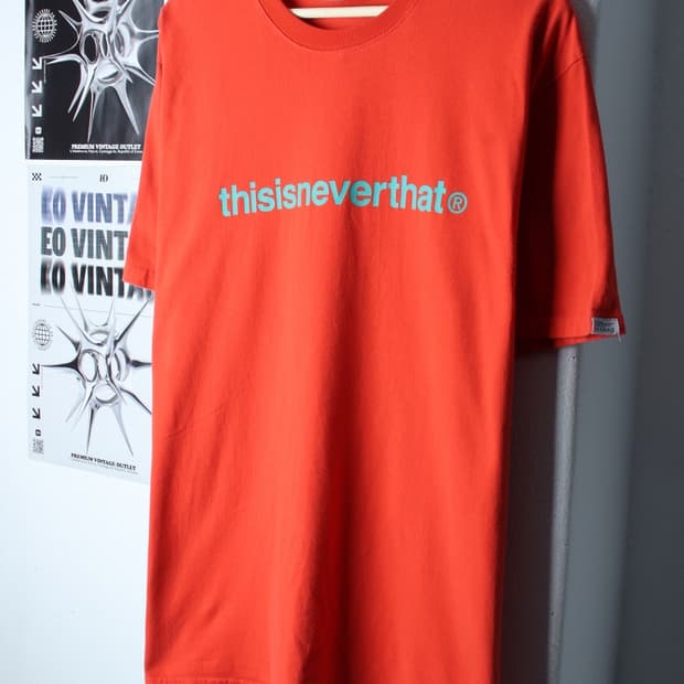 (XL-2XL) 디스이즈네버댓 반팔 티셔츠 빅사이즈 오렌지-H31059