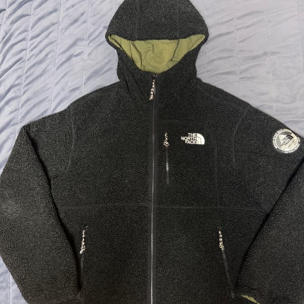 노스페이스 뽀글이 리버시블 후리스 후드집업 L(100)