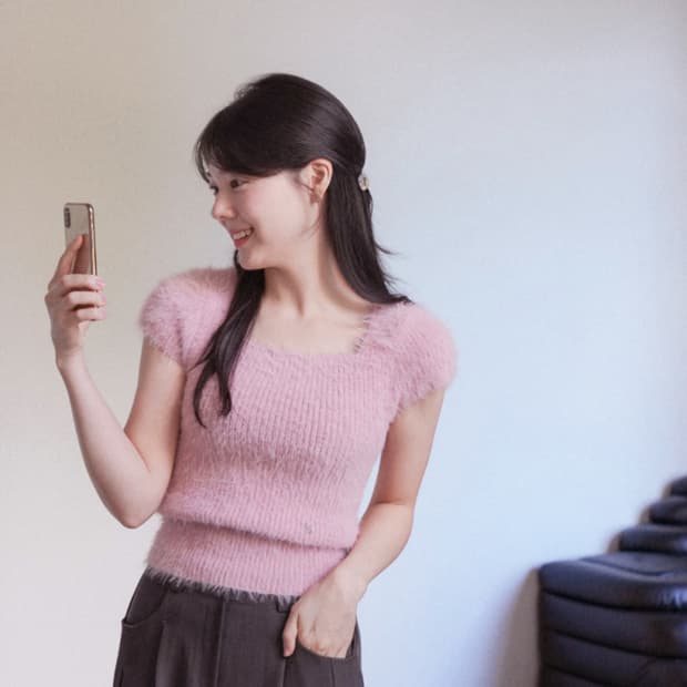 누아르테(NOUARTE) 소메르 헤어리니트 55-66