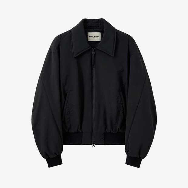 인사일런스 패디드 크롭 블루종