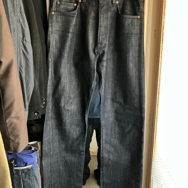 Jil Sander raw straight denim