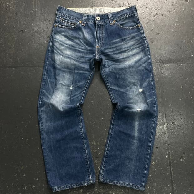 34 리바이스 523 페인트 청바지