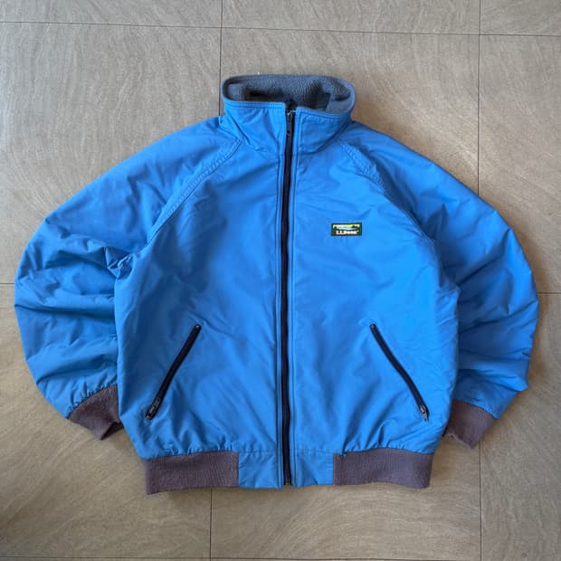 90s L.L.bean 90년대 미국 생산 엘엘빈 블루 컬러 웜업 자켓