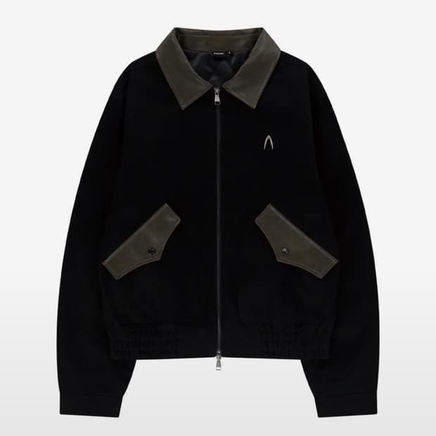 아캄 레더 워크자켓 블랙