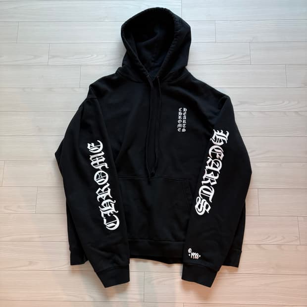 크롬하츠 버티컬 1988 로고 후드티 XL