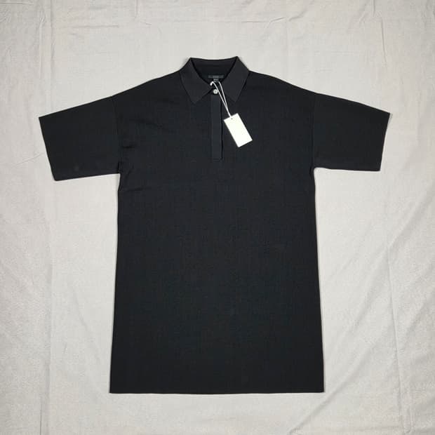 (새상품) [COS] 히든 버튼 하프슬리브 폴로 탑 니트 | S00101