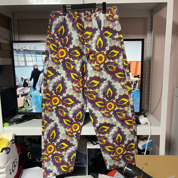 32)블루마블 풀라워 바지