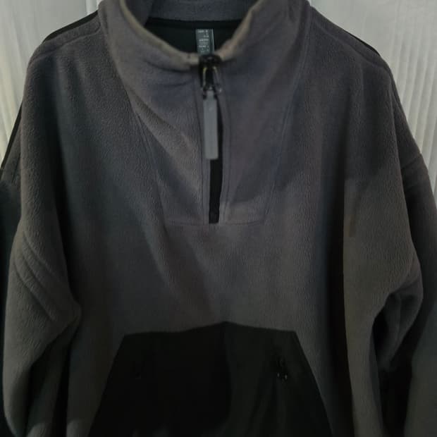 아디다스 풀오버 하프집업 오버핏