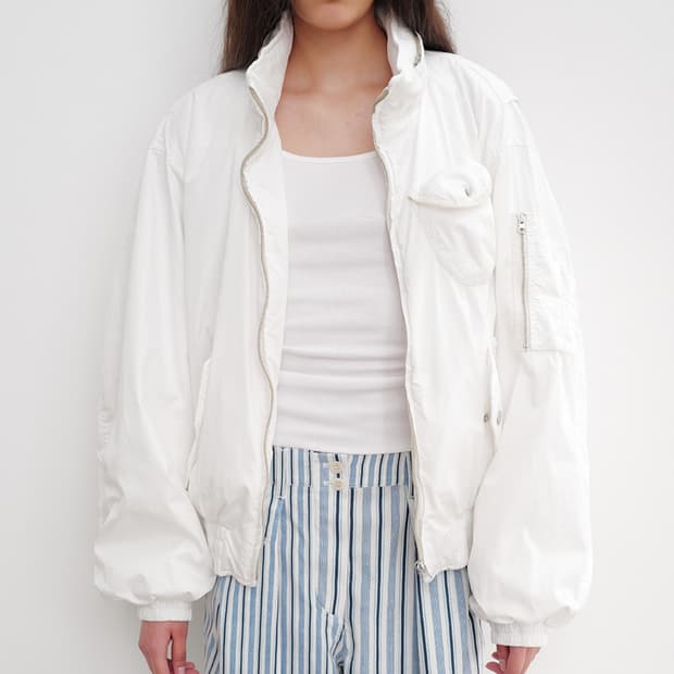 오픈yy 봄버자켓 s 화이트