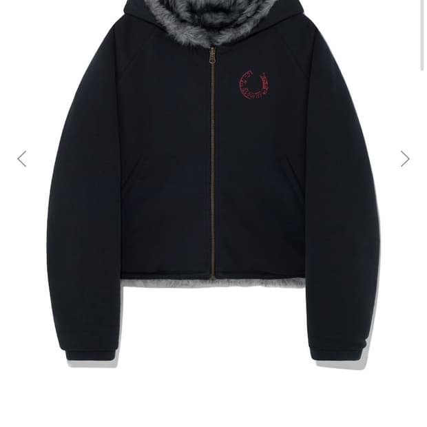 글로니 무어 리버시블 퍼자켓 차콜 S