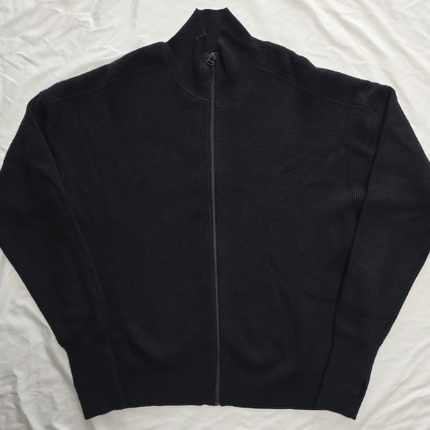 유니클로U 21FW 메리노블렌드풀집업스웨터 XXL 블랙