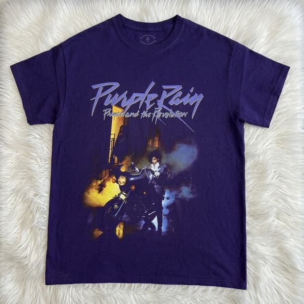 프린스 오피셜 Purple Rain 반팔 밴드티셔츠 M