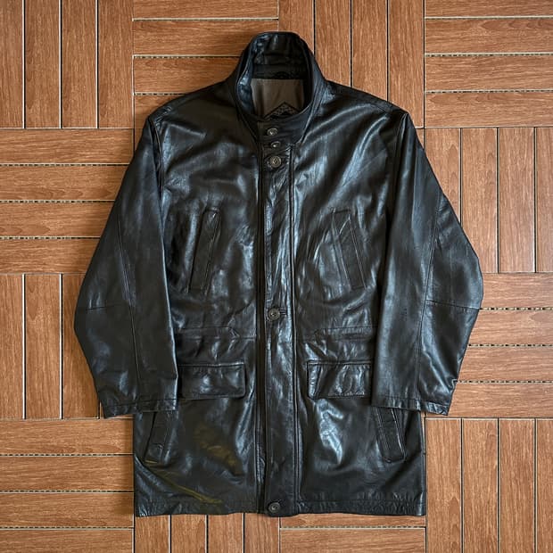 Vallemosso deer-skin leather coat