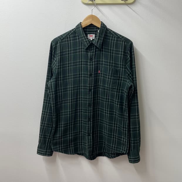 리바이스 플란넬 체크 셔츠 (M)