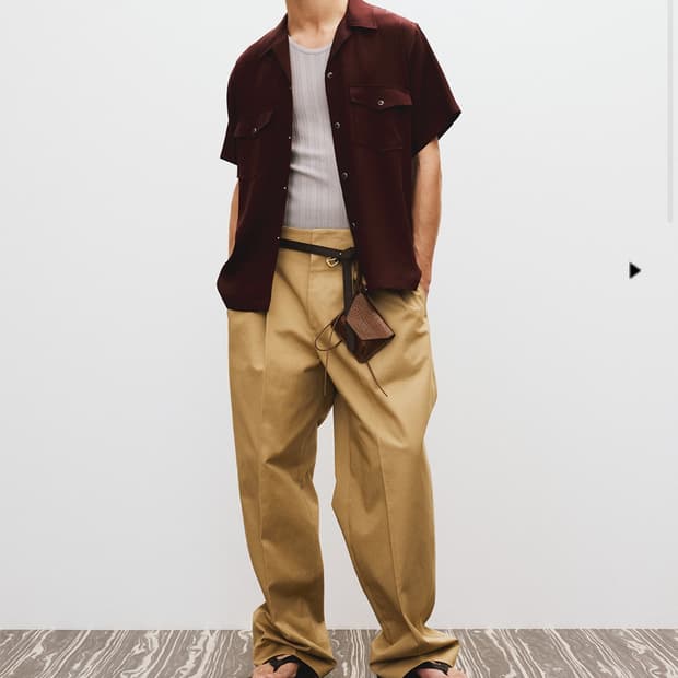 렉토 25ss 하이웨스트 코튼 팬츠 m size