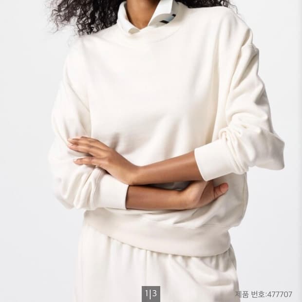 유니클로 스웨트 셔츠 S