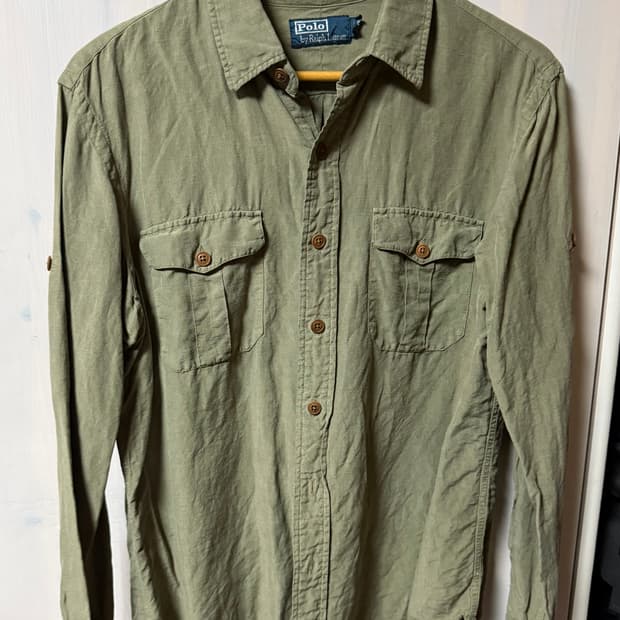 폴로 투포켓 린넨 셔츠 L