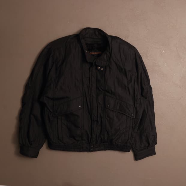 일본빈티지 나일론 블루종 봄버자켓 A1663