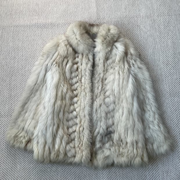 시가 폭스 퍼 자켓 