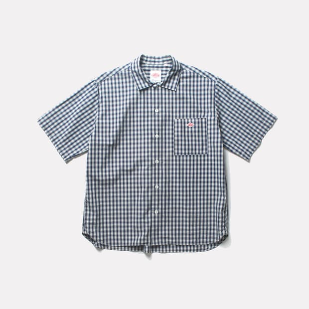 단톤 체크 하프셔츠_2803
