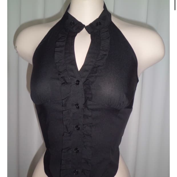 엔젤넘버555 / Vintage Lace Ruffle Shirt