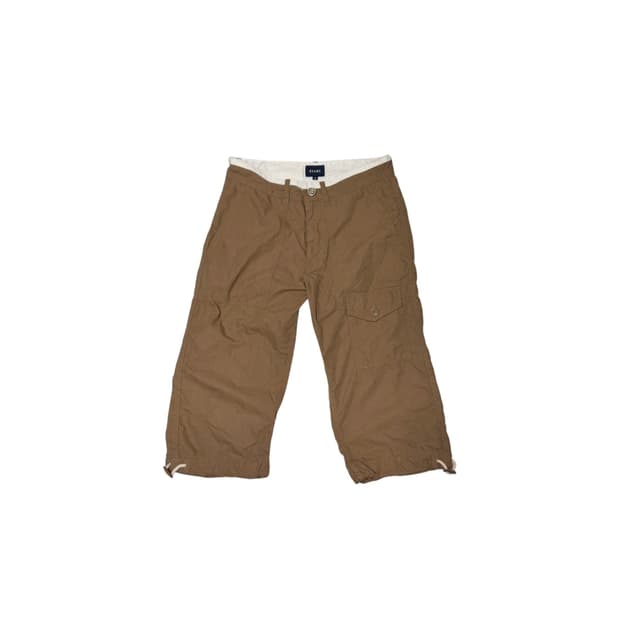00s BEAMS 밀리터리무드 카프리 카고 팬츠