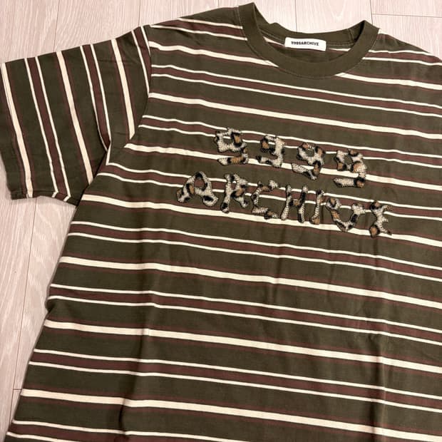 9999 아카이브 반팔 grunge bone logo