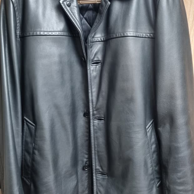 90s 올드갭 레더 카코트