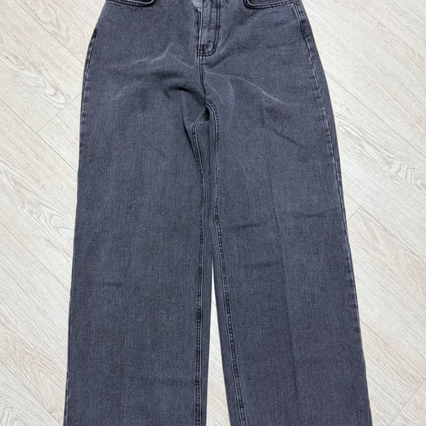 밀리언코르 투버튼 흑청 데님 L