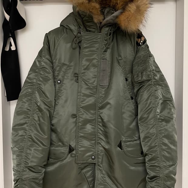 리얼시몬스 , 리얼사이먼스 real simons n3b 파카 L사이즈