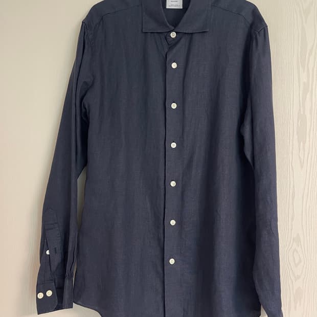 브룩스브라더스 BAIRD MCNUTT IRISH LINEN셔츠 네이비S