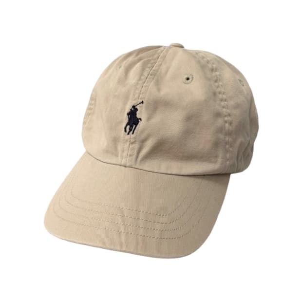폴로 랄프로렌 볼캡 모자 베이지 (가죽스트랩)