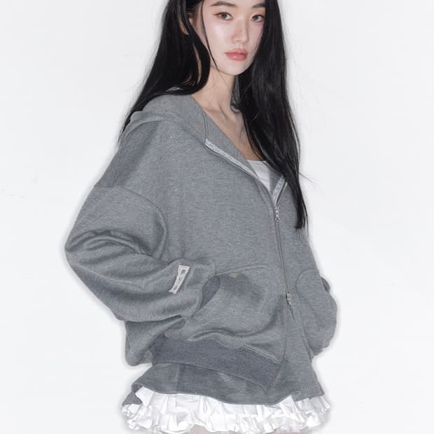 The tis 더티스 트윙클 엔젤 집업 후디