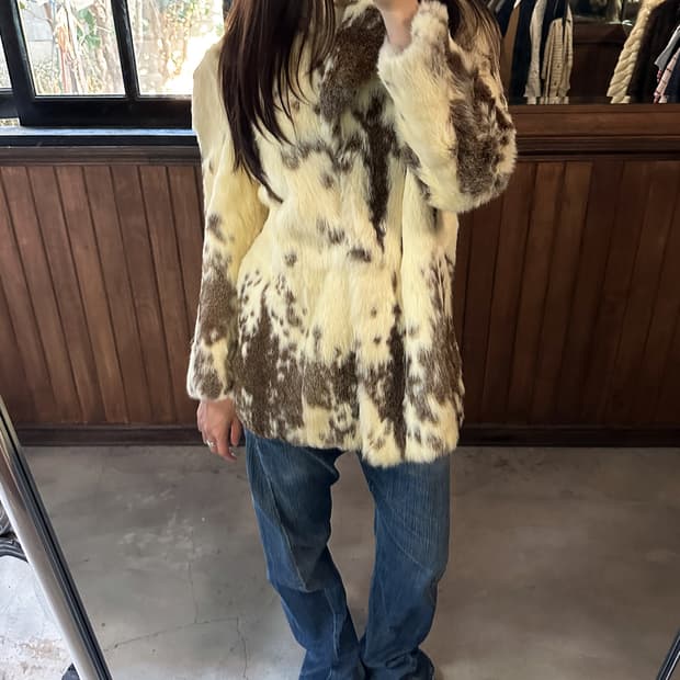 JPV fur mixed mid jacket