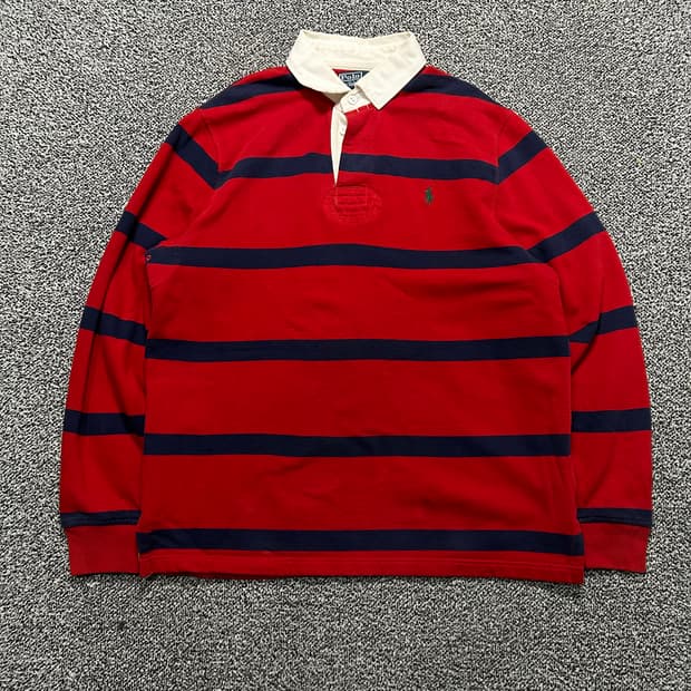 폴로 (POLO RalphLauren)스트라이프 럭비티