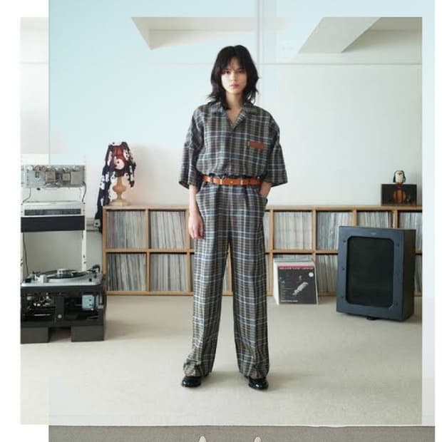 SunSea (선씨) 스펙 린넨 체크 팬츠