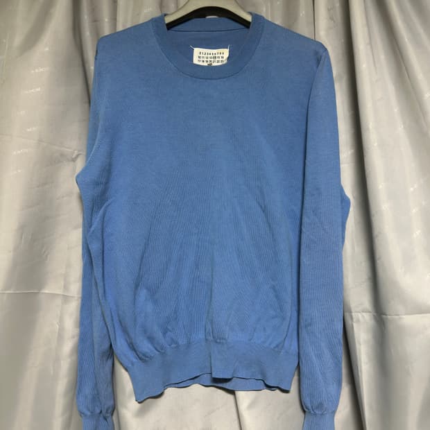 마르지엘라 가죽 엘보우 패치 니트