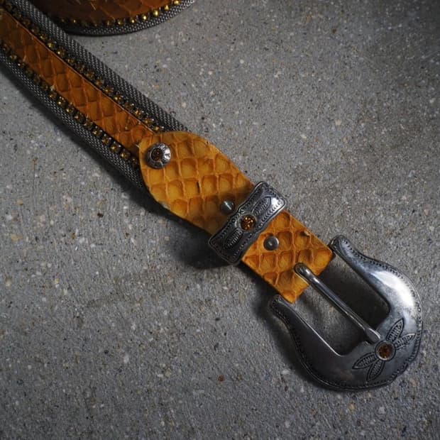 NANNI snake leather belt (made in ITALY)