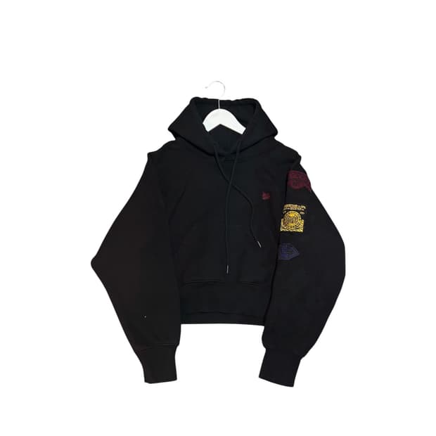 브라운브레스 여성 크롭 기모 후드티 M