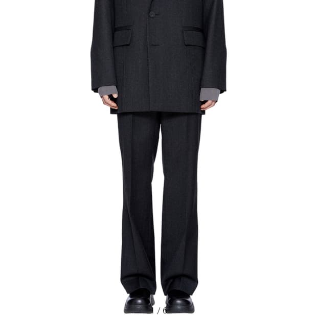 우영미 22ss 블랙 울 파이핑 가을 겨울 셋업 팝니다