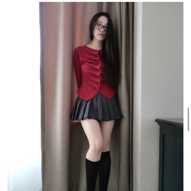 베이비랩 accordion pin cd 가디건