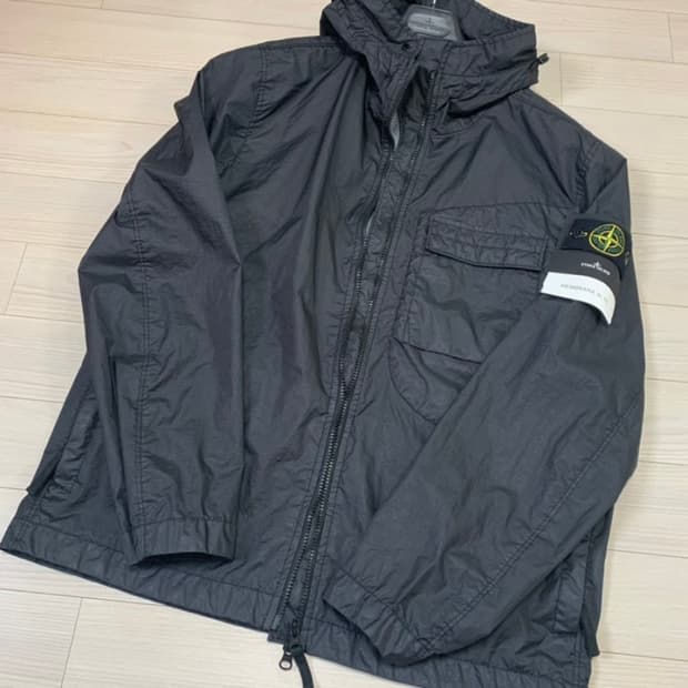 스톤 아일랜드 멤브라나 3L TC 가먼트 다이드(BLK)