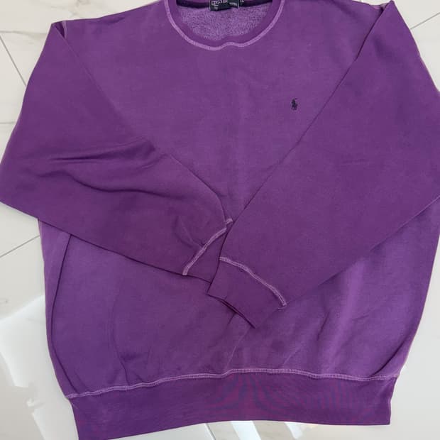 [XL] 폴로 스웻셔츠 퍼플 VTG